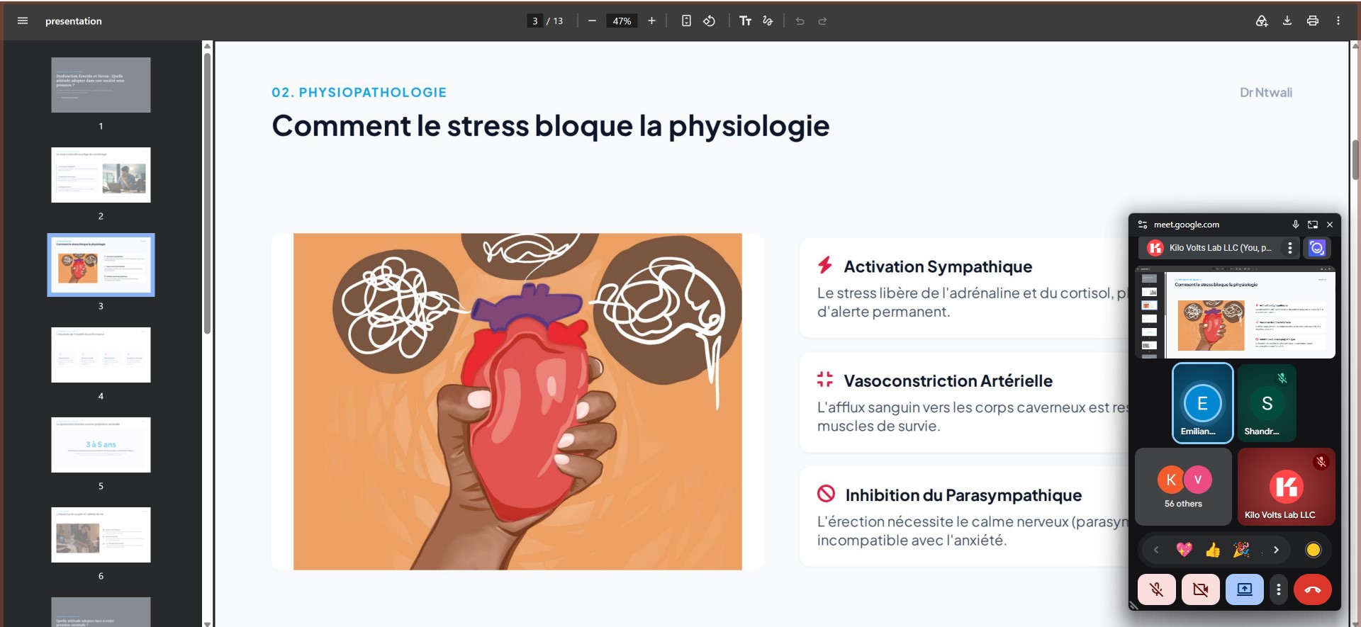 Dysfonctionnement érectile et stress : autour du Talk Session 4