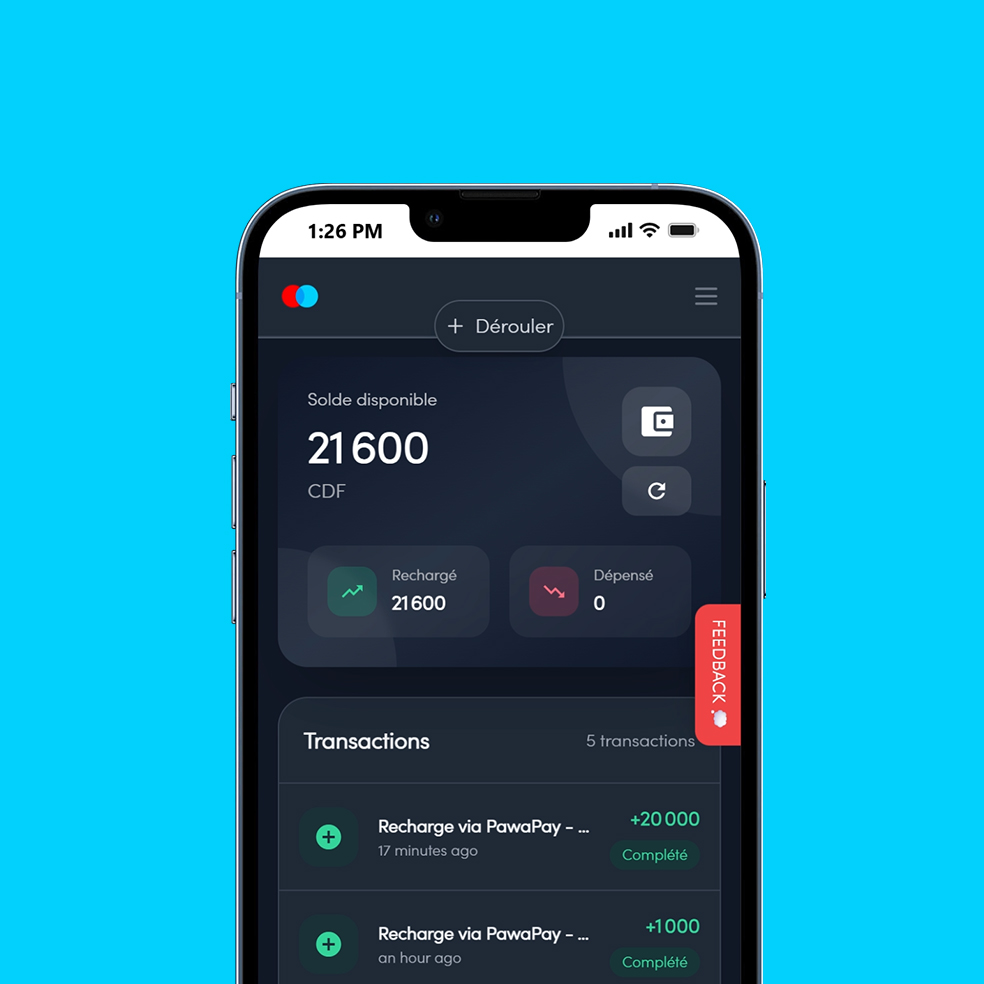 Capture d'écran de l'application Batela